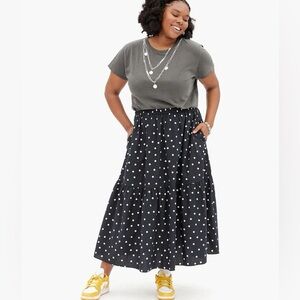 NWOT Clare V Manon Scattered Polka Dot Skirt (M)